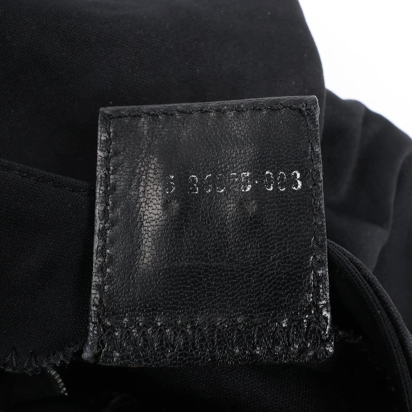 Sac à bandoulière FENDI Zucchino Mamma Baguette en nylon et cuir noir