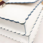 FENDI Mini Kan I Leather Shoulder Bag in White 8M0381