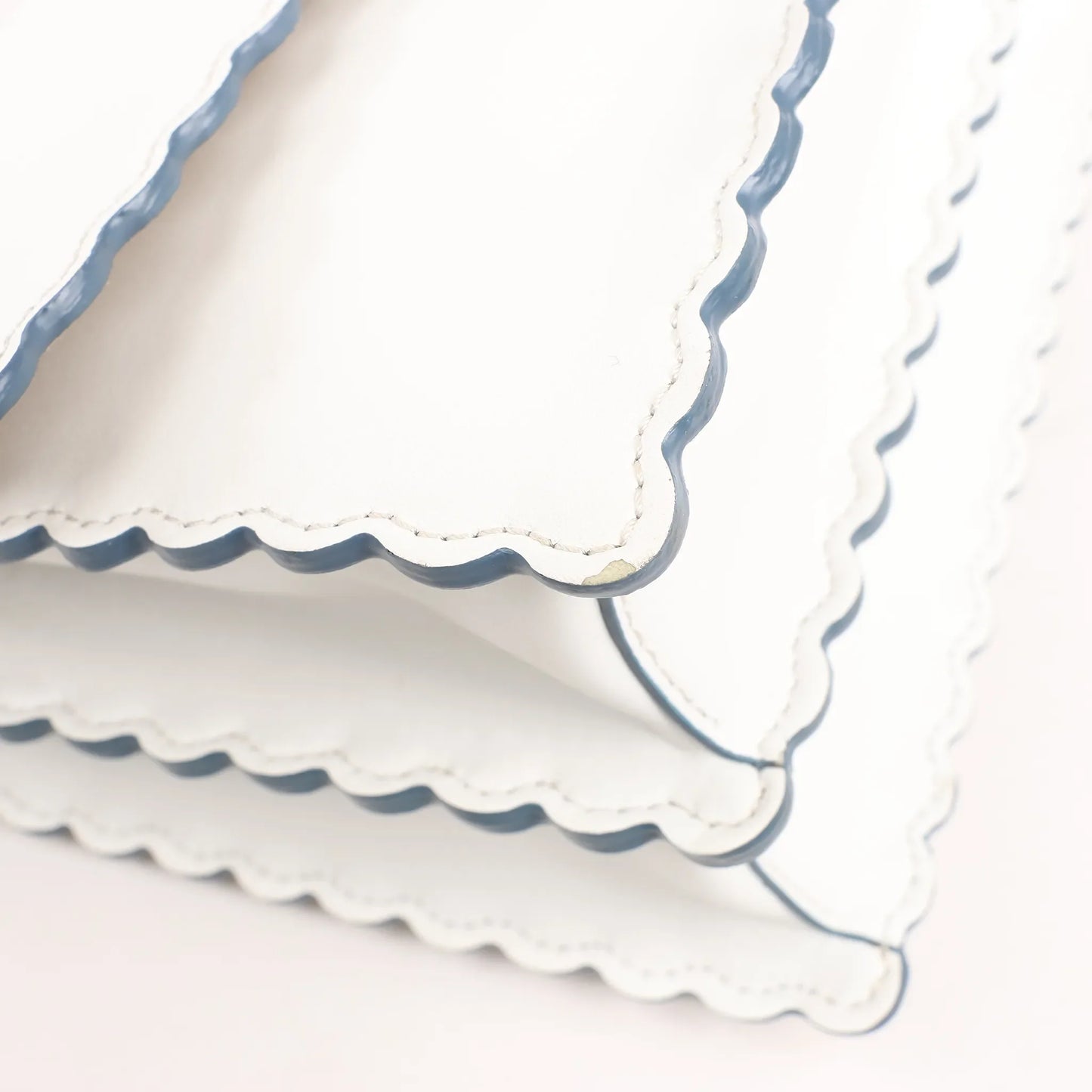 FENDI Mini Kan I Leather Shoulder Bag in White 8M0381