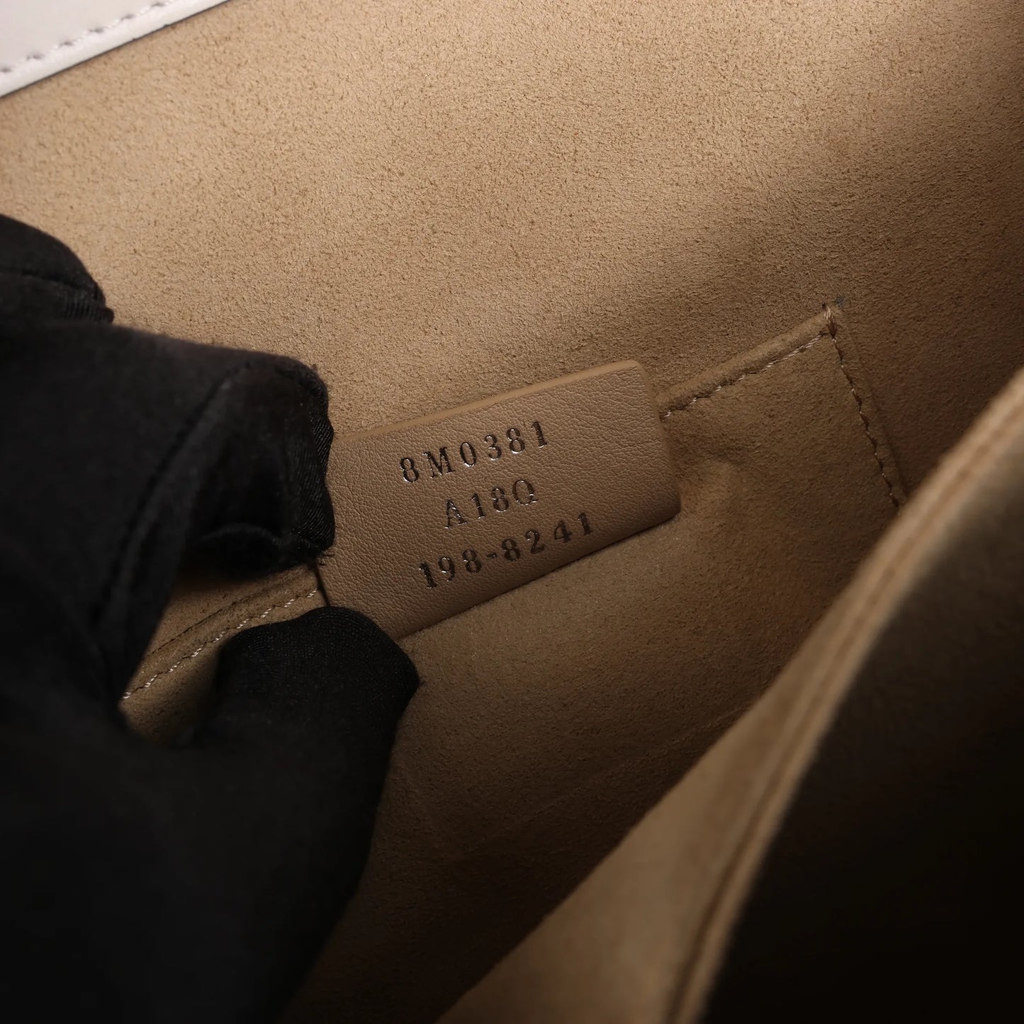 FENDI Mini Kan I Leather Shoulder Bag in White 8M0381