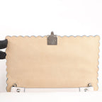 FENDI Mini Kan I Leather Shoulder Bag in White 8M0381