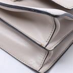 FENDI Kan I Mini Leather Chain Crossbody Bag in Gray 8M0381