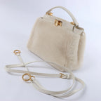 Bolso de mano Fendi Peekaboo Mini de piel bidireccional en verde 8BN244