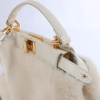 Bolso de mano Fendi Peekaboo Mini de piel bidireccional en verde 8BN244