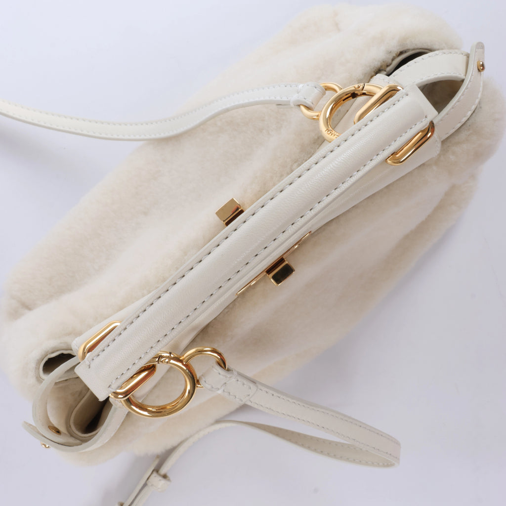 Bolso de mano Fendi Peekaboo Mini de piel bidireccional en verde 8BN244