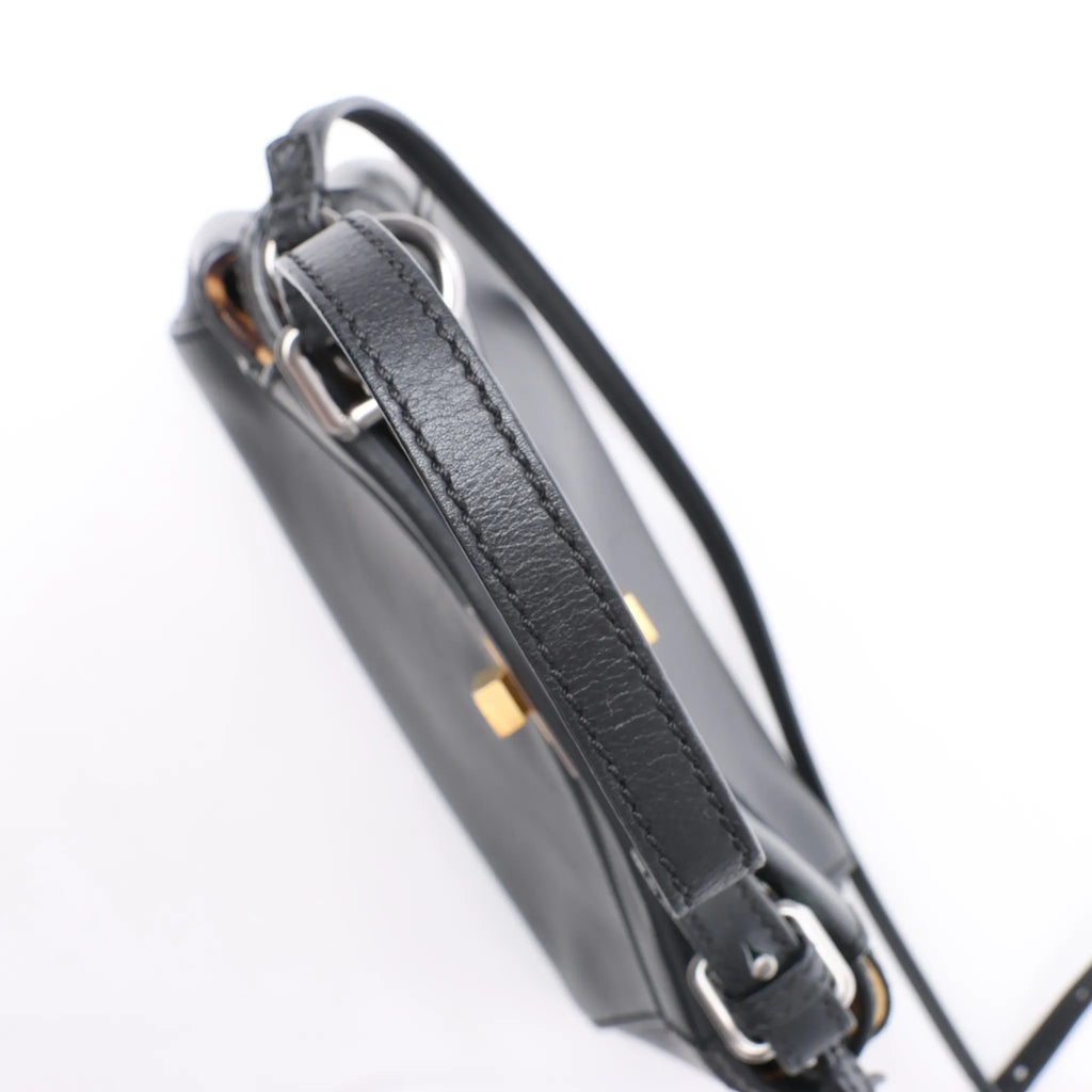 Fendi Peekaboo Mini Leather 2Way Handbag in Black 8BN227