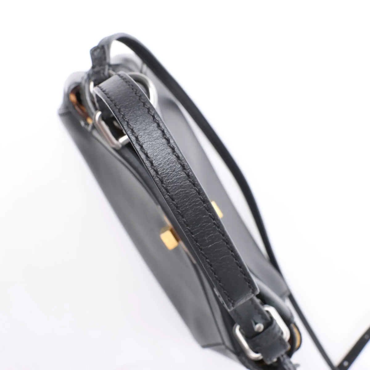 Fendi Peekaboo Mini Leather 2Way Handbag in Black 8BN227