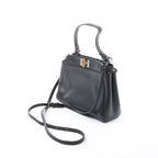 Fendi Peekaboo Mini Leather 2Way Handbag in Black 8BN227