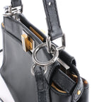 Fendi Peekaboo Mini Leather 2Way Handbag in Black 8BN227