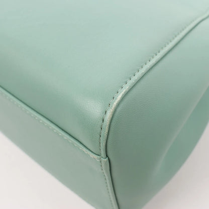 Fendi Peekaboo Mini Sac à main en cuir bidirectionnel Vert 8BN244