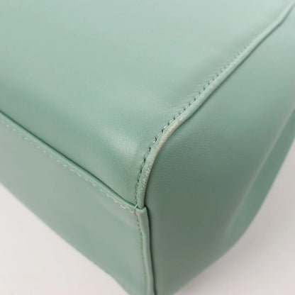 Fendi Peekaboo Mini 2-Wege-Handtasche aus Leder in Grün 8BN244