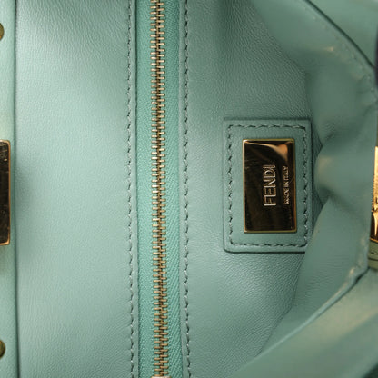 Fendi Peekaboo Mini Sac à main en cuir bidirectionnel Vert 8BN244