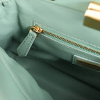 Fendi Peekaboo Mini Leather 2Way Handbag in Green 8BN244
