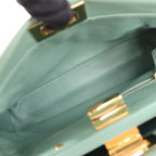 Fendi Peekaboo Mini Leather 2Way Handbag in Green 8BN244