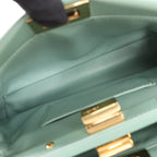 Fendi Peekaboo Mini Leather 2Way Handbag in Green 8BN244