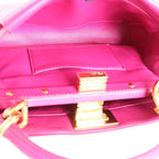 Fendi Peekaboo Mini Leather 2Way Handbag in Pink 8BN244