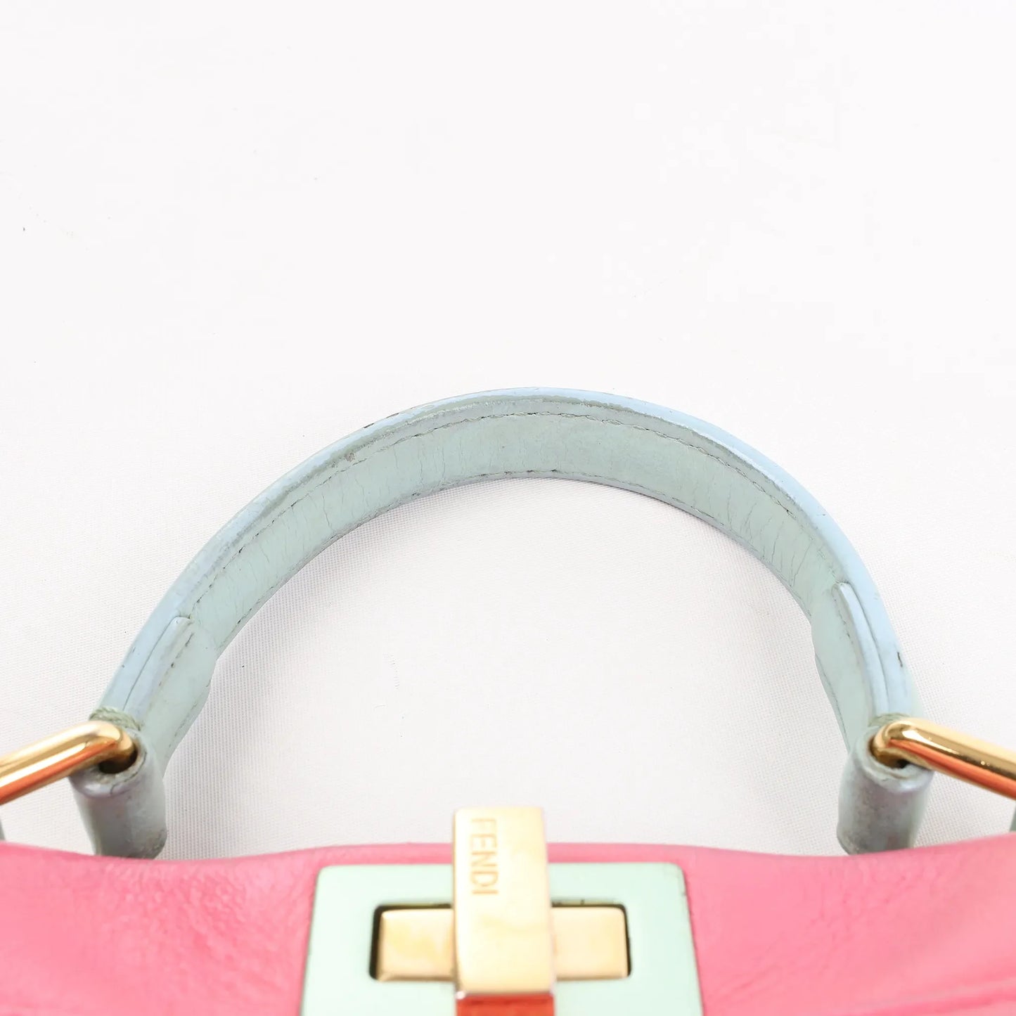 Fendi Peekaboo Mini Leather 2Way Handbag in Pink