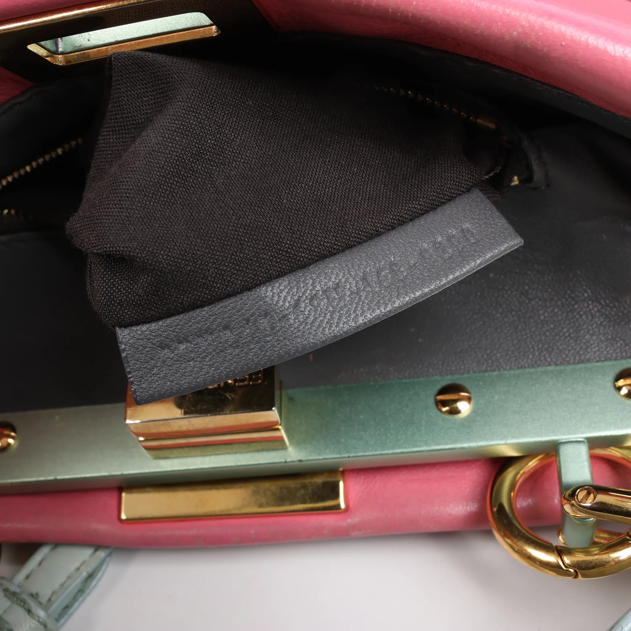 Fendi Peekaboo Mini Leather 2Way Handbag in Pink