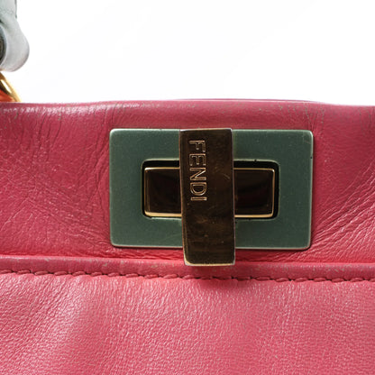 Fendi Peekaboo Mini Leather 2Way Handbag in Pink
