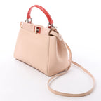 Fendi Peekaboo Mini Leather 2Way Handbag in Pink 8BN244