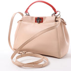 Fendi Peekaboo Mini Leather 2Way Handbag in Pink 8BN244