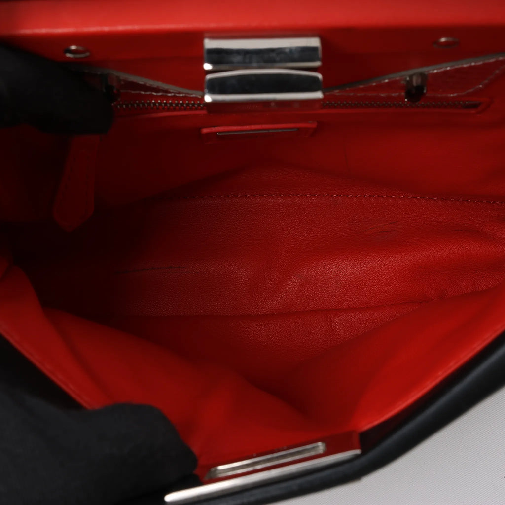 Fendi Peekaboo Mini Leather 2Way Handbag in Black 8BN244