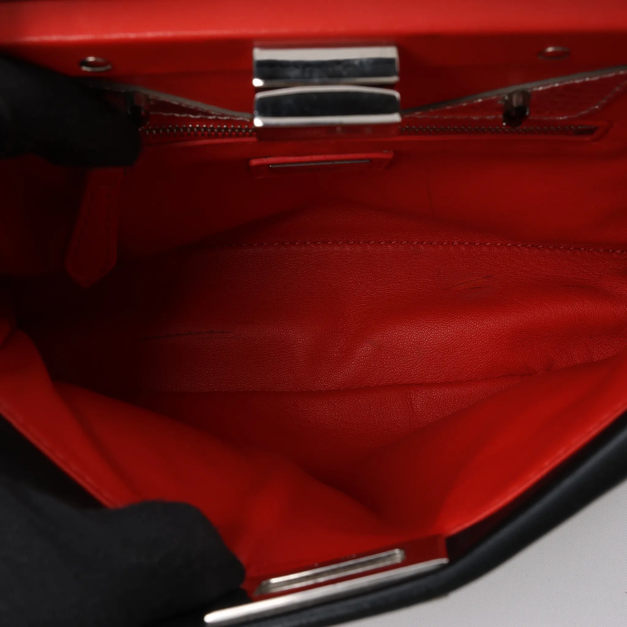 Fendi Peekaboo Mini Leather 2Way Handbag in Black 8BN244
