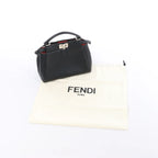 Fendi Peekaboo Mini Leather 2Way Handbag in Black 8BN244