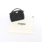 Fendi Peekaboo Mini Leather 2Way Handbag in Black 8BN244