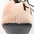 Fendi Mon Tresor Mini Harako x Leather 2Way Crossbody Bag in Beige 8BS010