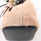 Fendi Mon Tresor Mini Harako x Leather 2Way Crossbody Bag in Beige 8BS010