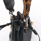 Fendi Mon Tresor Mini Leather 2Way Crossbody Bag in Black 8BS010