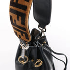 Fendi Mon Tresor Mini Leather 2Way Crossbody Bag in Black 8BS010