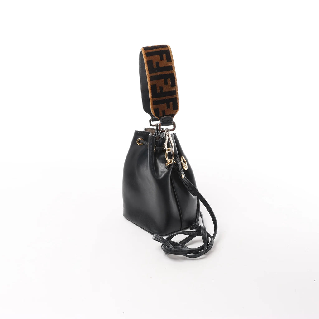 Fendi Mon Tresor Mini Leather 2Way Crossbody Bag in Black 8BS010