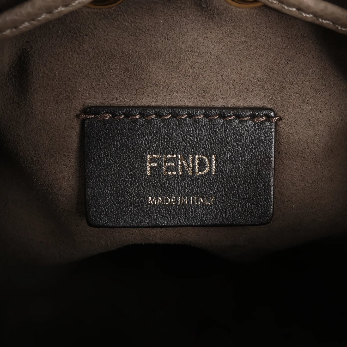 Fendi Mon Tresor Mini Leather 2Way Shoulder Bag in Gray 8BS010