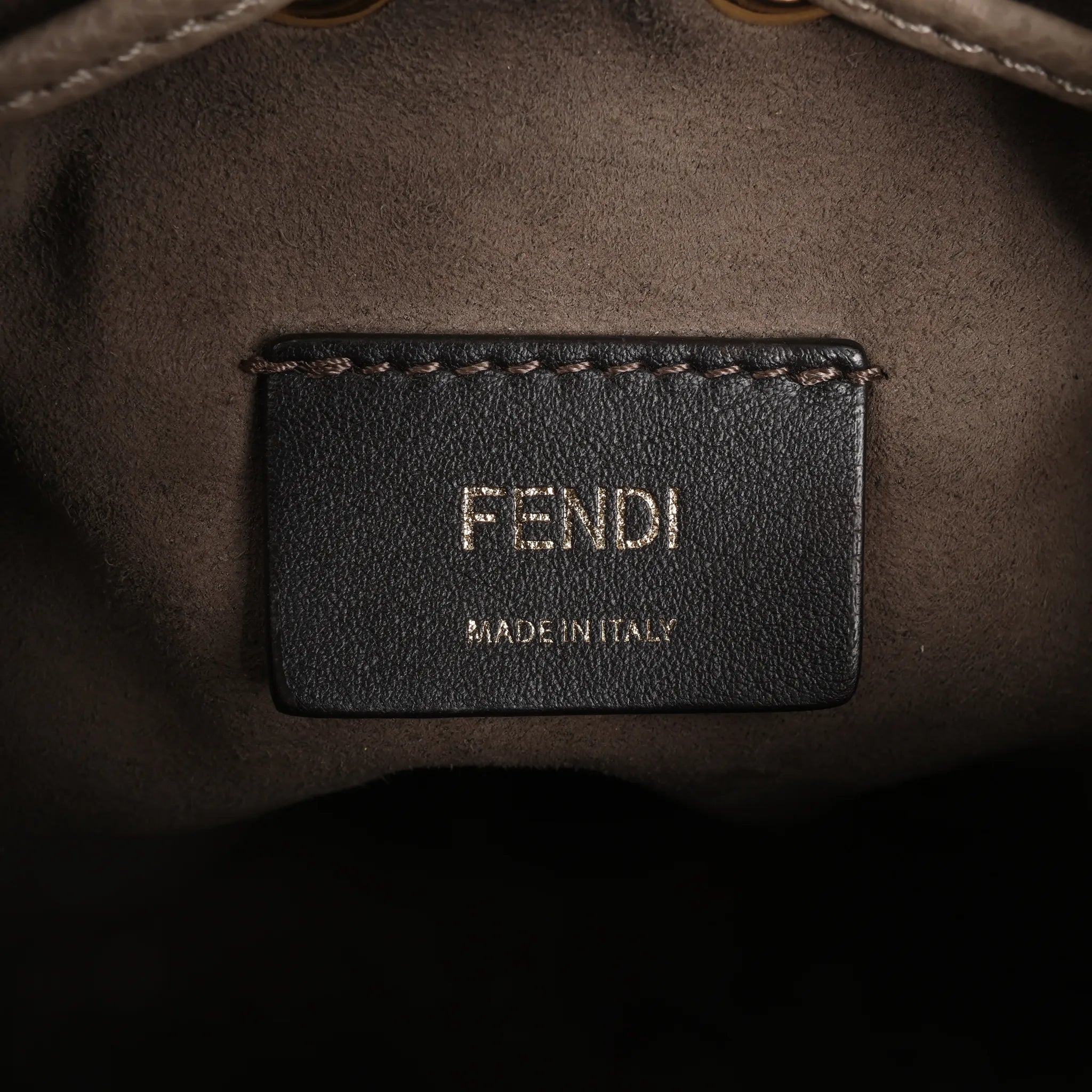 Fendi Mon Tresor Mini Leather 2Way Shoulder Bag in Gray 8BS010
