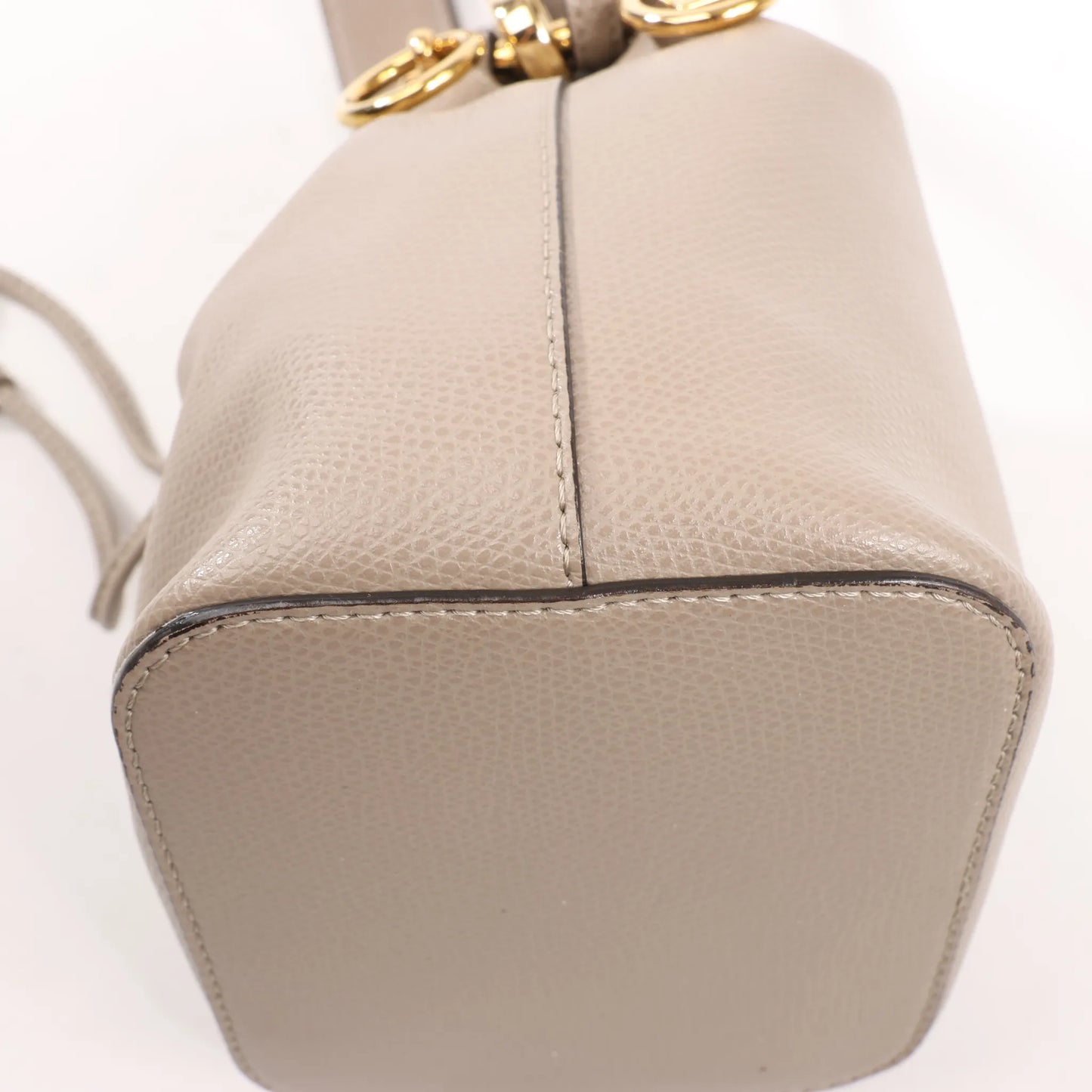 Fendi Mon Tresor Mini Leather 2Way Shoulder Bag in Gray 8BS010