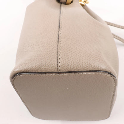 Fendi Mon Tresor Mini Leather 2Way Shoulder Bag in Gray 8BS010