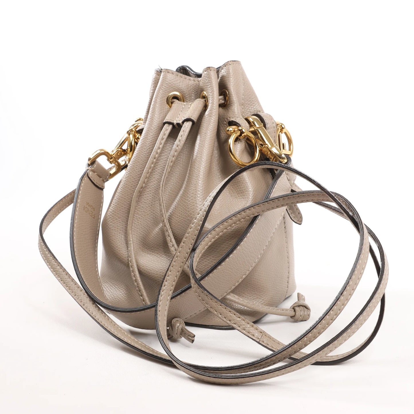 Fendi Mon Tresor Mini Leather 2Way Shoulder Bag in Gray 8BS010