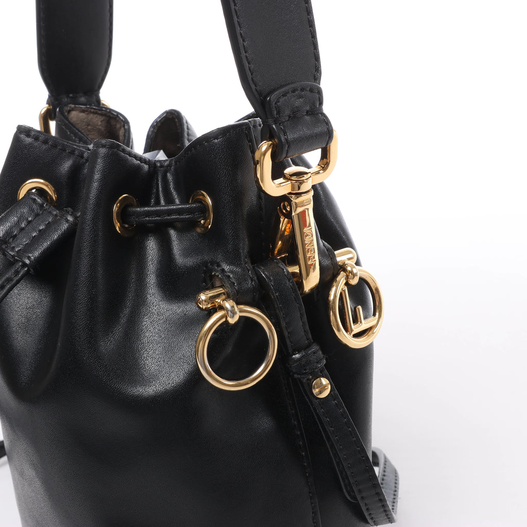 Fendi Mon Tresor Mini Leather 2Way Crossbody Bag in Black 8BS010