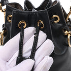Fendi Mon Tresor Mini Leather 2Way Crossbody Bag in Black 8BS010