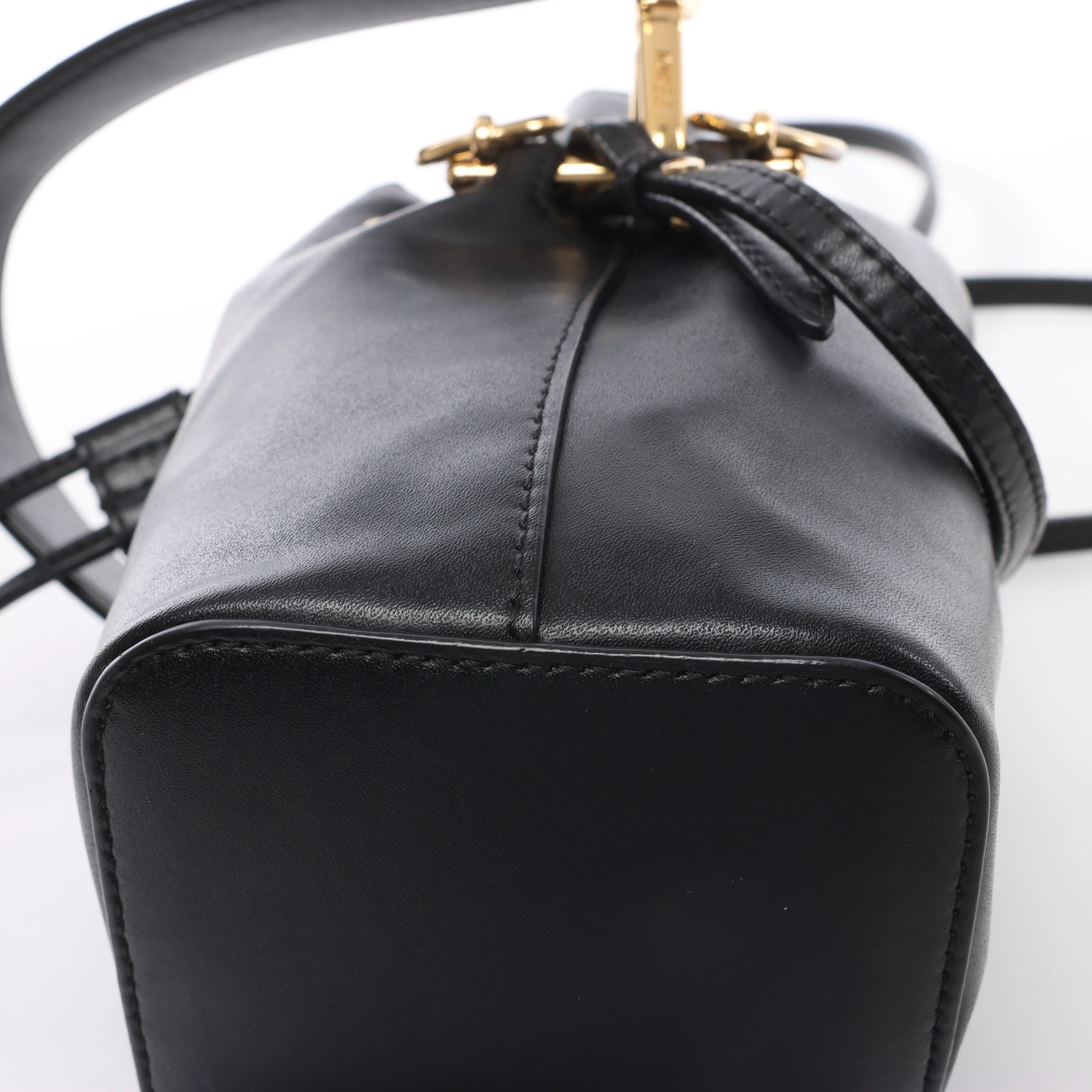 Fendi Mon Tresor Mini Leather 2Way Crossbody Bag in Black 8BS010