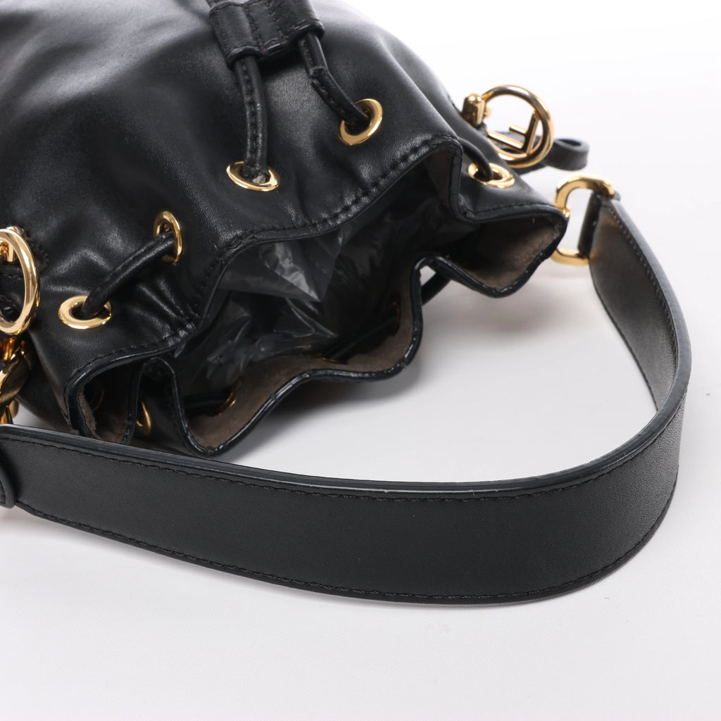 Fendi Mon Tresor Mini Leather 2Way Crossbody Bag in Black 8BS010