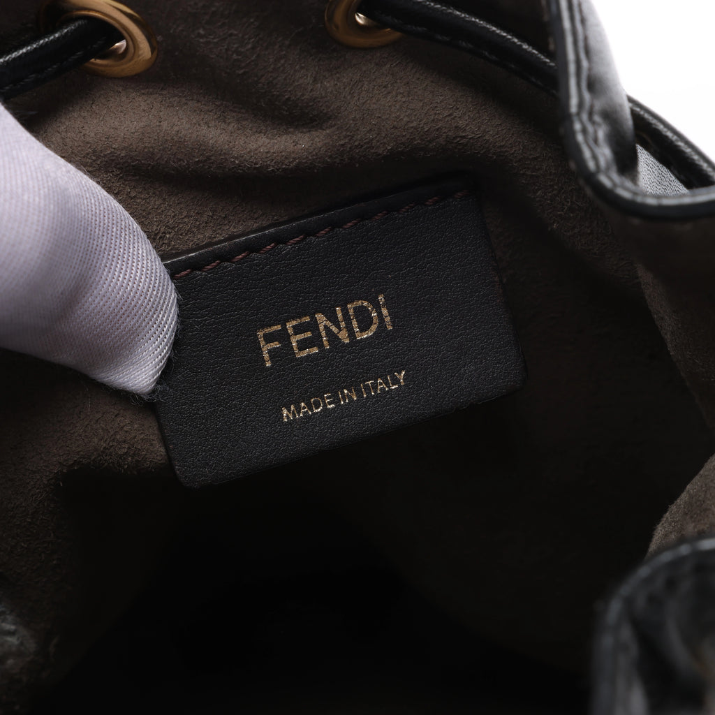 Fendi Mon Tresor Mini Leather 2Way Crossbody Bag in Black 8BS010