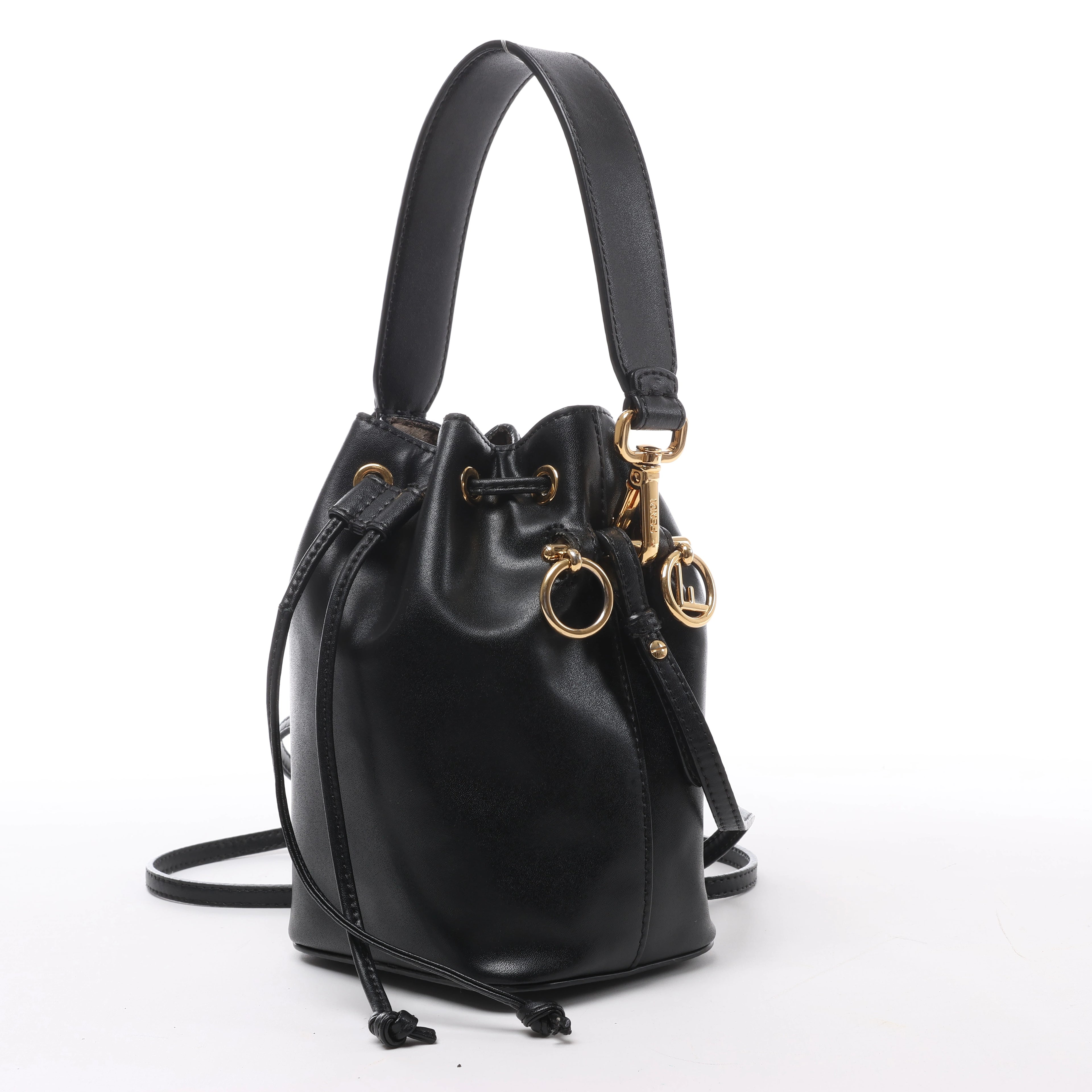 Fendi Mon Tresor Mini Leather 2Way Crossbody Bag in Black 8BS010
