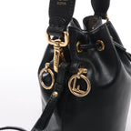 Fendi Mon Tresor Mini Leather 2Way Crossbody Bag in Black 8BS010