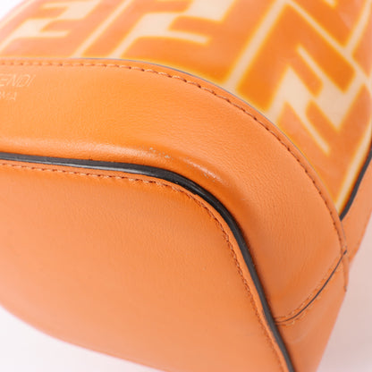 FENDI Mon Tresor Mini PVC & leather 2 Way Shoulder Bag in Orange 8BS010