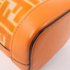 FENDI Mon Tresor Mini PVC & leather 2 Way Shoulder Bag in Orange 8BS010