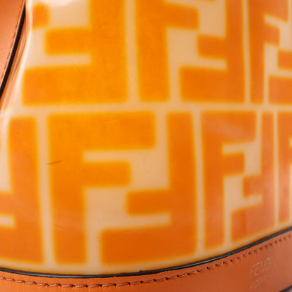 FENDI Mon Tresor Mini PVC & leather 2 Way Shoulder Bag in Orange 8BS010