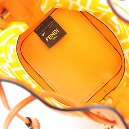 FENDI Mon Tresor Mini PVC & leather 2 Way Shoulder Bag in Orange 8BS010